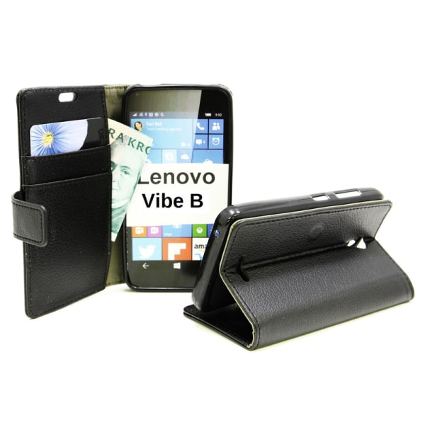 Standcase Wallet Lenovo B / Vibe B Svart J361