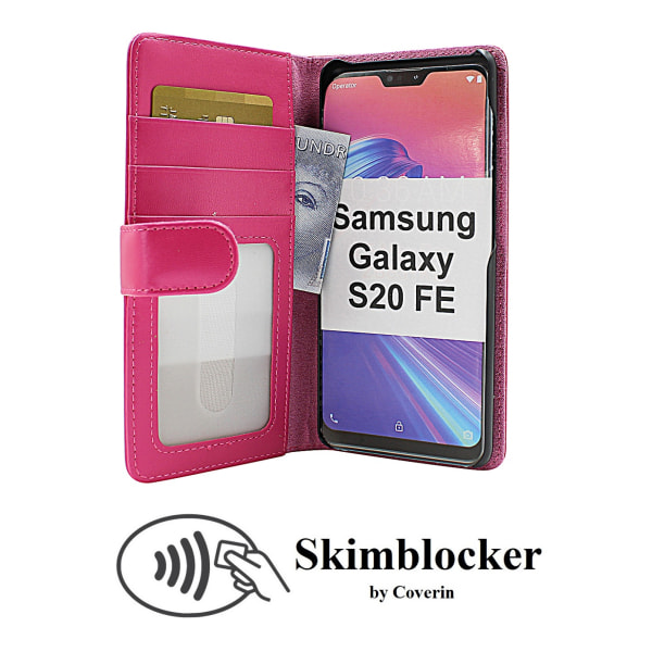 Skimblocker Plånboksfodral Samsung Galaxy S20 FE (G780F) Svart