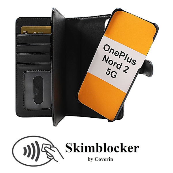 Skimblocker XL Magnet Fodral OnePlus Nord 2 5G Svart