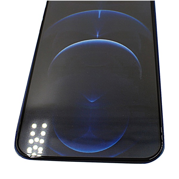Full Frame Glas skydd iPhone 12 Pro Max (6.7) (Svart)