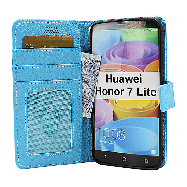 New Standcase Wallet Huawei Honor 7 Lite (NEM-L21) Blå