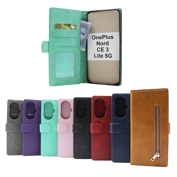Zipper Standcase Wallet OnePlus Nord CE 3 Lite 5G Svart