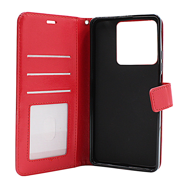 Crazy Horse Wallet Xiaomi Redmi Note 13 5G Röd