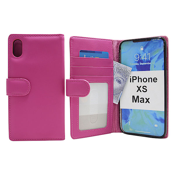 Skimblocker Plånboksfodral iPhone Xs Max Hotpink