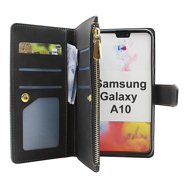 XL Standcase Lyxfodral Samsung Galaxy A10 (A105F/DS) Vinröd