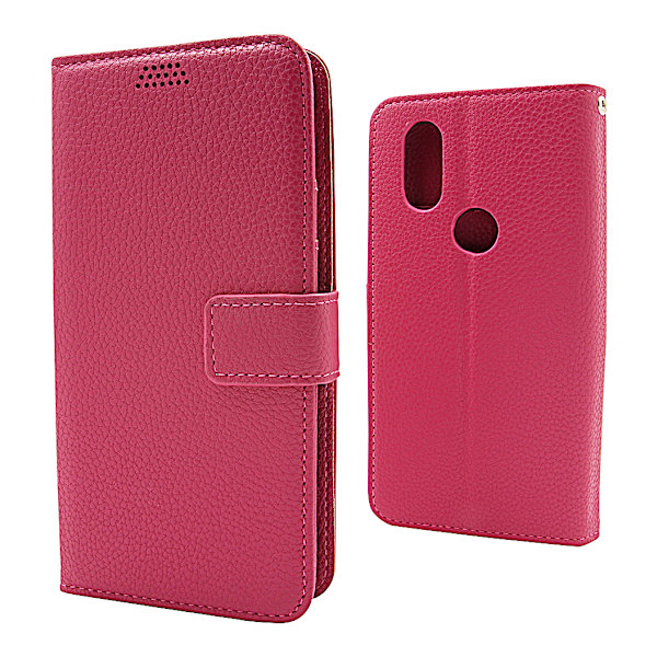 New Standcase Wallet Motorola One Vision Hotpink