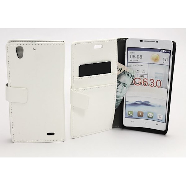 Standcase wallet Huawei Ascend G630 Vit
