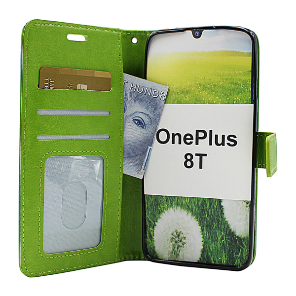 Crazy Horse Wallet OnePlus 8T (Svart) Svart