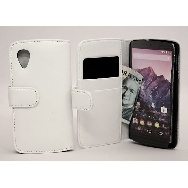 Plånboksfodral Google Nexus 5 (LG) Vit