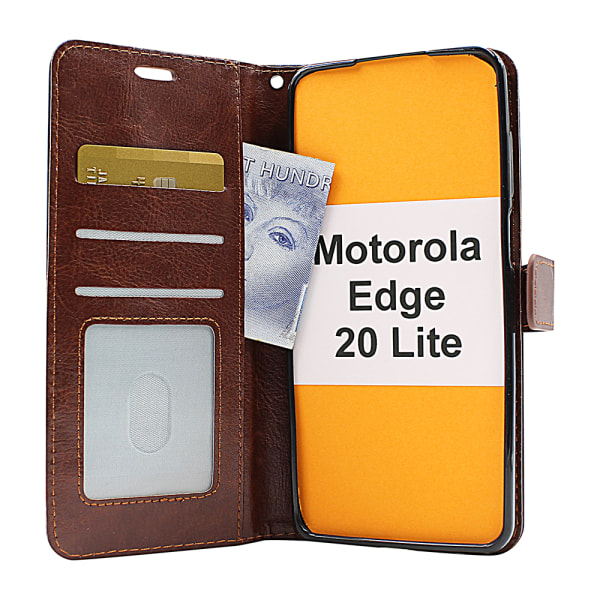 Crazy Horse Wallet Motorola Edge 20 Lite Lila