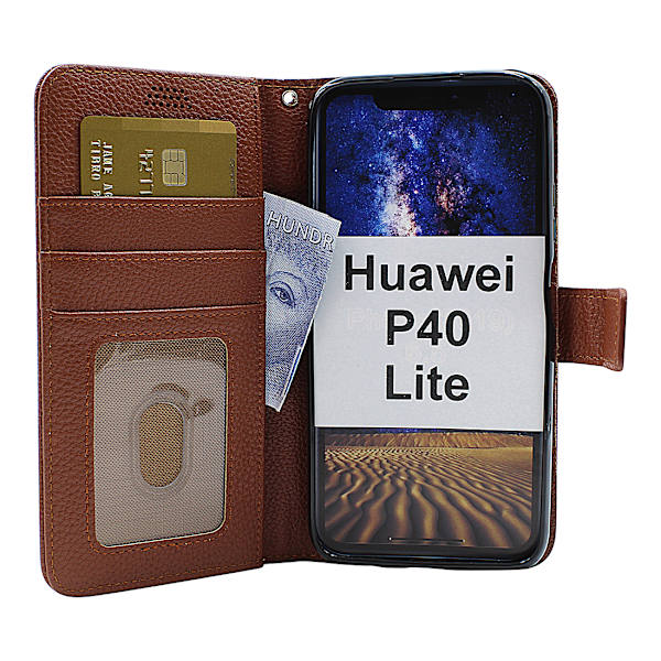 New Standcase Wallet Huawei P40 Lite Brun