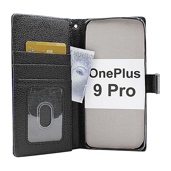 New Standcase Wallet OnePlus 9 Pro Ljusblå