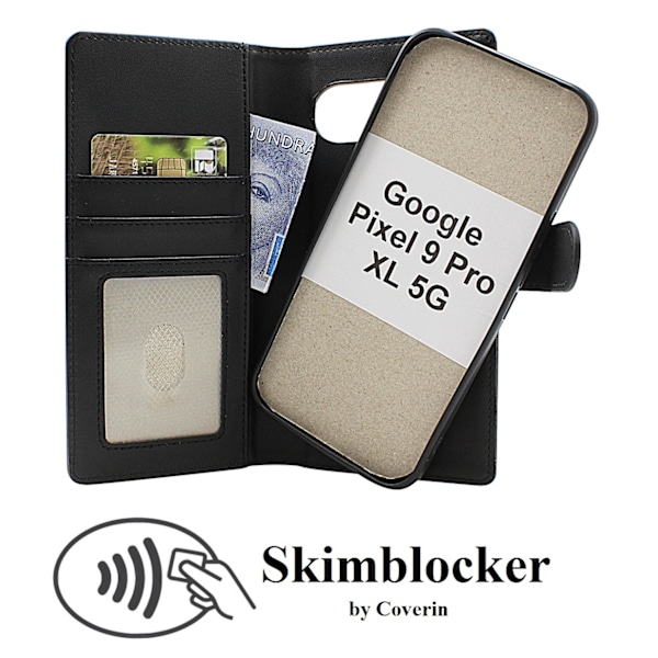 Skimblocker Google Pixel 9 Pro XL 5G Magnet Plånboksfodral