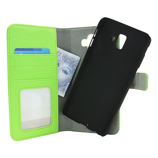 Skimblocker Magnet Wallet Samsung Galaxy J6 Plus (J610FN/DS) Grön