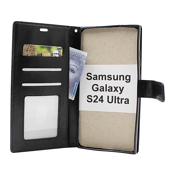 Crazy Horse Wallet Samsung Galaxy S24 Ultra 5G (SM-S928B/DS) Grön