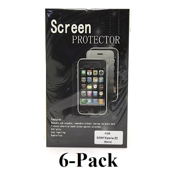 Sony Xperia Z2 (D6503) Skärmskydd 6-pack
