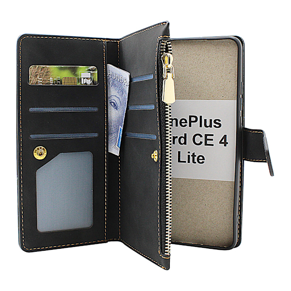 XL Standcase Lyxfodral OnePlus Nord CE 4 Lite Svart