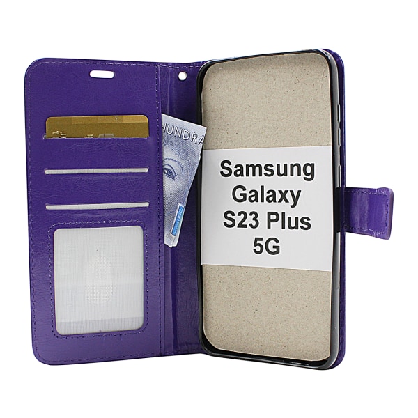 Crazy Horse Wallet Samsung Galaxy S23 Plus 5G Svart