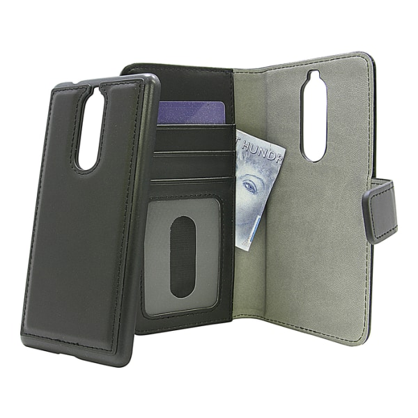 Skimblocker Magnet Wallet Nokia 5.1 Svart