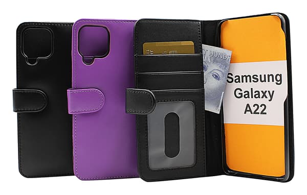 Skimblocker Plånboksfodral Samsung Galaxy A22 (SM-A225F/DS) Lila