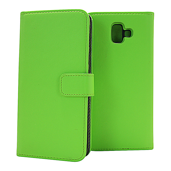 Skimblocker Magnet Wallet Samsung Galaxy J6 Plus (J610FN/DS) Grön