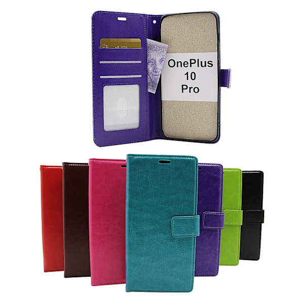 Crazy Horse Wallet OnePlus 10 Pro Grön
