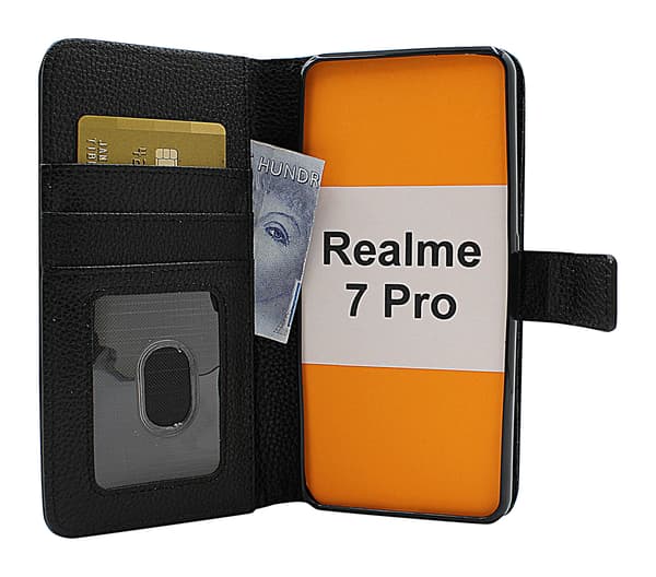 New Standcase Wallet Realme 7 Pro Röd