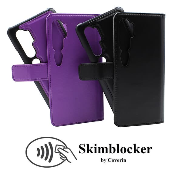 Skimblocker Magnet Wallet Xiaomi Mi Note 10 / Note 10 Pro Svart