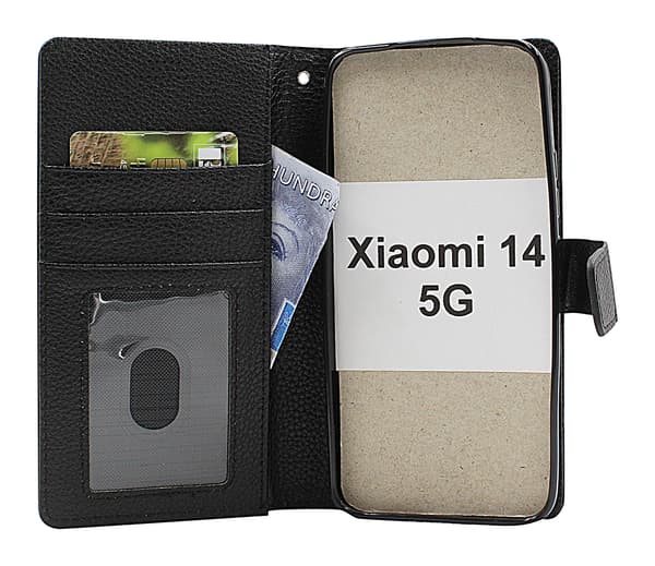 New Standcase Wallet Xiaomi 14 5G Röd