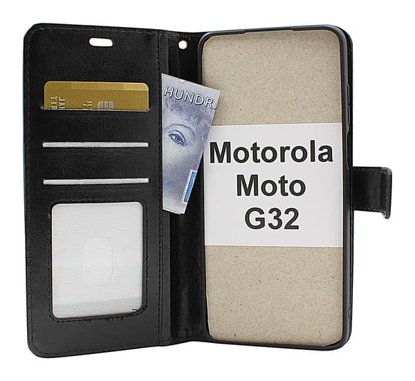 Crazy Horse Wallet Motorola Moto G32 Lila