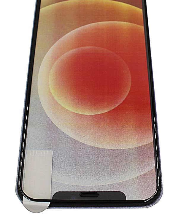 Full Frame Glas skydd iPhone 12 Pro (6.1) (Svart)