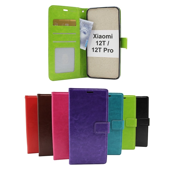 Crazy Horse Wallet Xiaomi 12T / 12T Pro 5G Lila