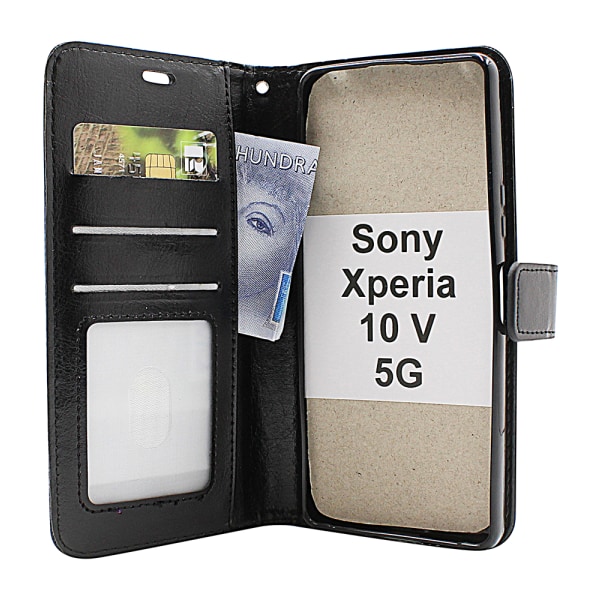 Crazy Horse Wallet Sony Xperia 10 V 5G Röd