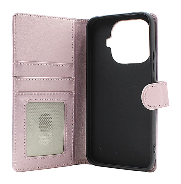 Skimblocker Xiaomi 15T Pro Plånboksfodral Glitter Pink