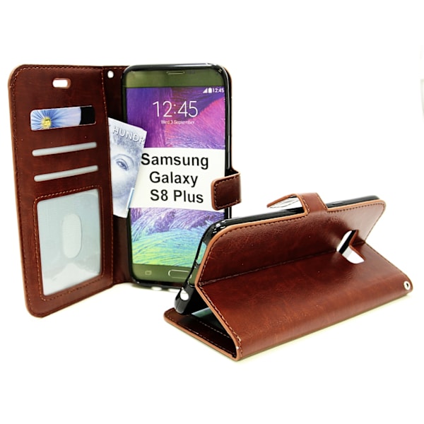 Crazy Horse Wallet Samsung Galaxy S8 Plus (G955F) Brun