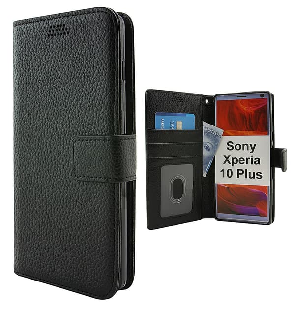 New Standcase Wallet Sony Xperia 10 Plus Svart