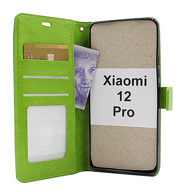 Crazy Horse Wallet Xiaomi 12 Pro Brun