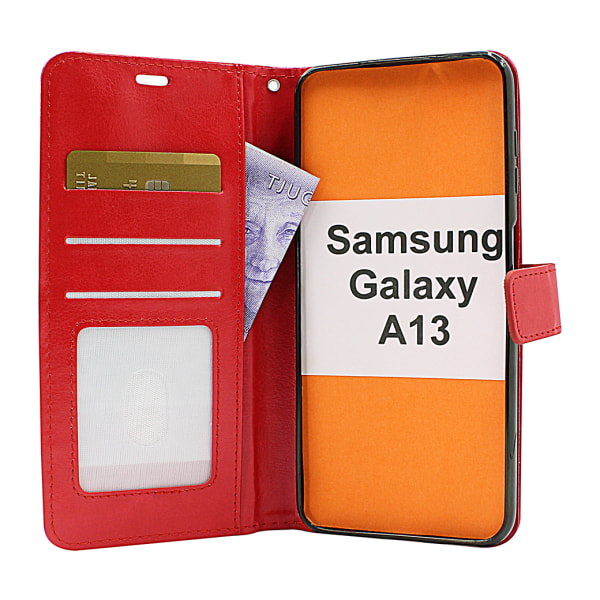 Crazy Horse Wallet Samsung Galaxy A13 (A135F/DS) Hotpink