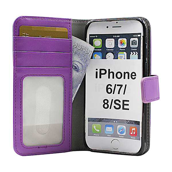 Skimblocker Magnet Wallet iPhone 8 Lila G632