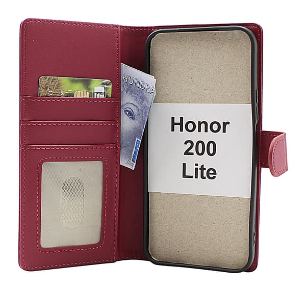 Skimblocker Honor 200 Lite 5G Plånboksfodral Brandy