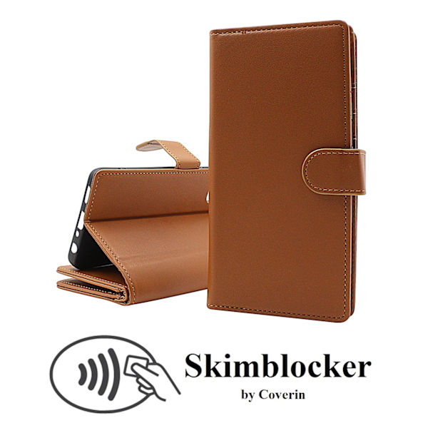 Skimblocker OnePlus Nord CE 4 Lite XL Plånboksfodral Brun