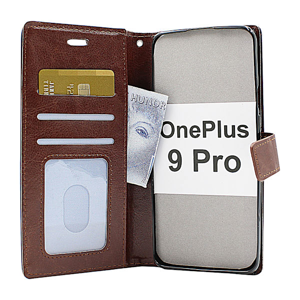 Crazy Horse Wallet OnePlus 9 Pro Grön