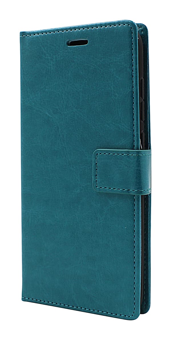 Crazy Horse Wallet Xiaomi Redmi Note 9 Turkos