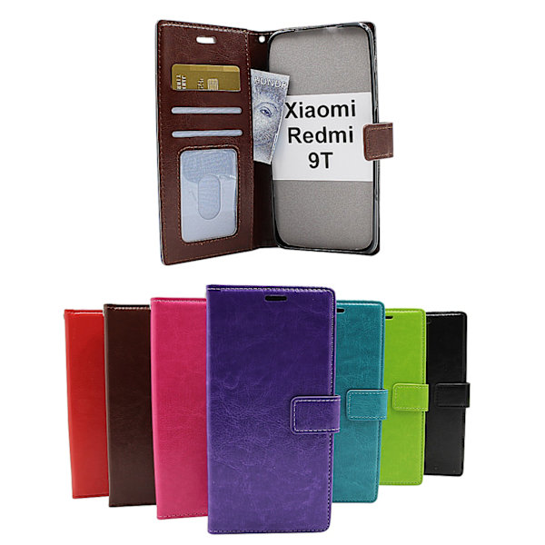 Crazy Horse Wallet Xiaomi Redmi 9T Svart