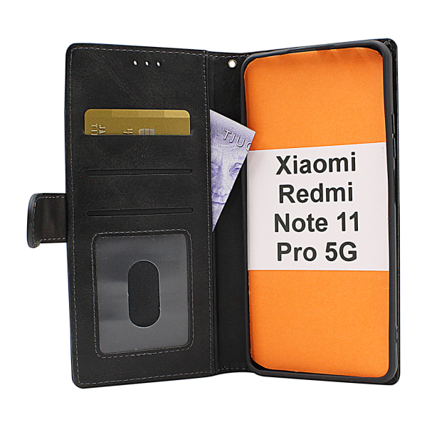 Zipper Standcase Wallet Xiaomi Redmi Note 11 Pro 5G Grå
