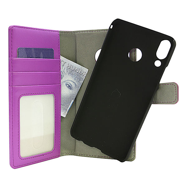 Skimblocker Magnet Wallet Asus ZenFone 5Z (ZS620KL) Lila
