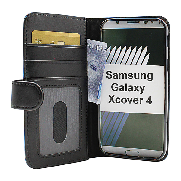Skimblocker Plånboksfodral Samsung Galaxy Xcover 4 Svart