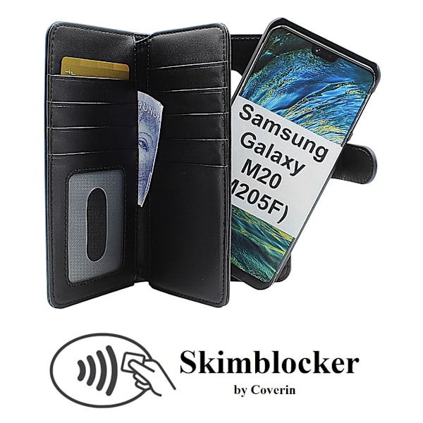 Skimblocker XL Magnet Wallet Samsung Galaxy M20 (M205F)