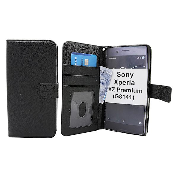 New Standcase Wallet Sony Xperia XZ Premium (G8141) Svart