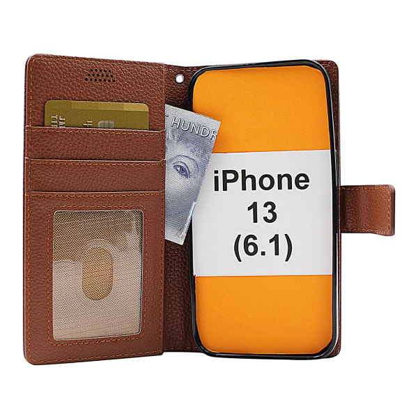 New Standcase Wallet iPhone 13 (6.1) Svart